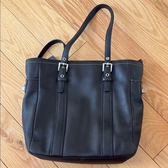 Coach black  Leather Shoulder Bag - Picture 7 of 14